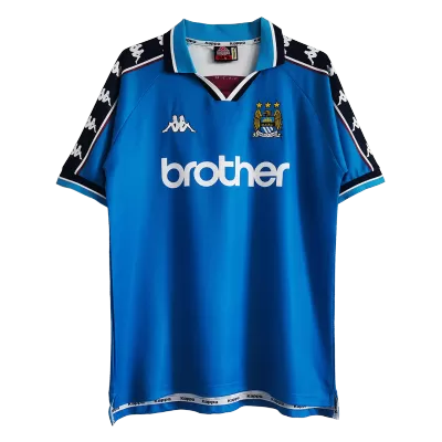 Men's Retro 1997/99 Manchester City Home Soccer Jersey Shirt - Pro Jersey Shop