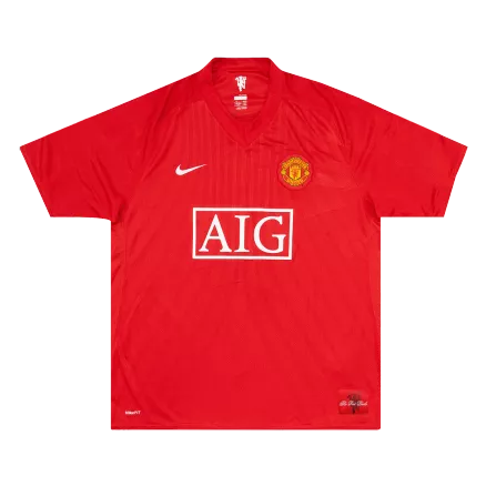 Men's Retro 2007/08 Manchester United Home Soccer Jersey Shirt - Pro Jersey Shop