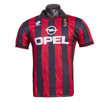 Men's Retro 1995/96 AC Milan Home Soccer Jersey Shirt - Pro Jersey Shop