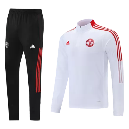 Men's Manchester United Zipper Tracksuit Sweat Shirt Kit (Top+Trousers) 2021/22 - Pro Jersey Shop
