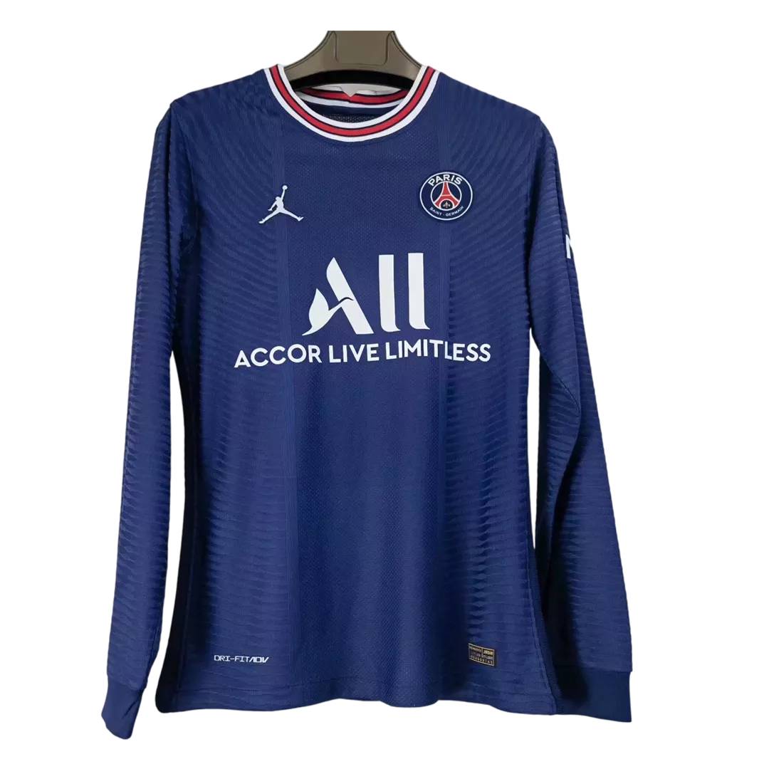 Voldoen Republiek Product Men's Authentic PSG Home Soccer Long Sleeves Jersey Shirt 2021/22 Jordan |  Pro Jersey Shop