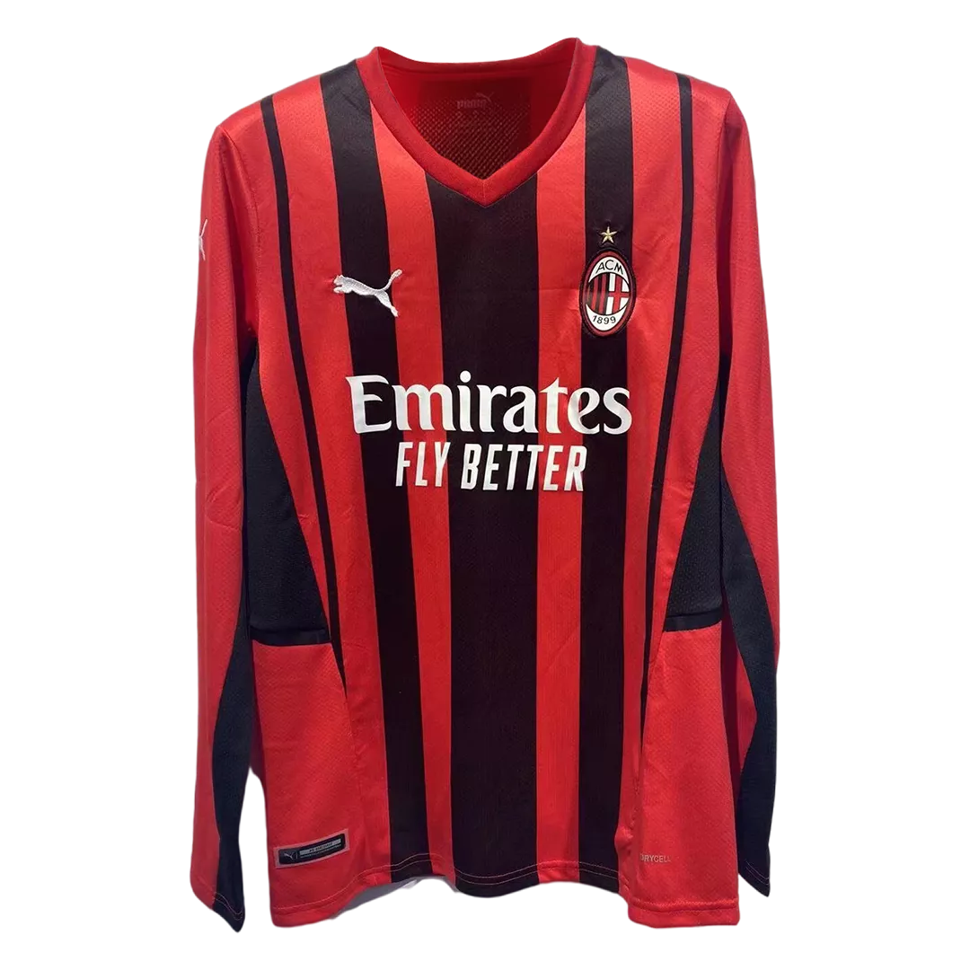 virtueel Philadelphia Emuleren Men's Replica AC Milan Home Long Sleeves Soccer Jersey Shirt 2021/22 Puma |  Pro Jersey Shop