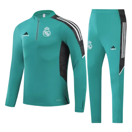 Men's Real Madrid Zipper Tracksuit Sweat Shirt Kit (Top+Trousers) 2021/22 - Pro Jersey Shop