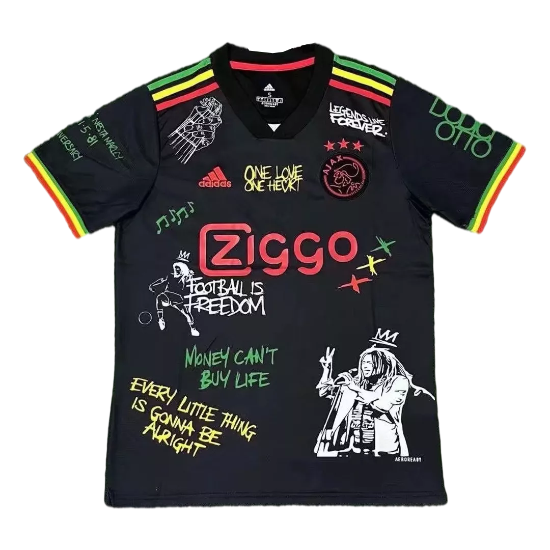 Met opzet ik heb honger tiran Men's Replica Ajax Third Away Anniversary Soccer Jersey Shirt Bob Marley  2021/22 Adidas | Pro Jersey Shop