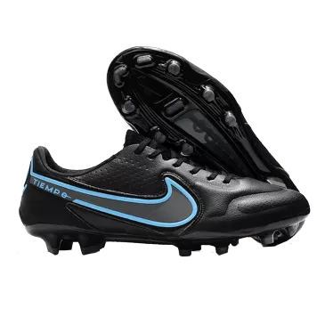 Men's Nike Tiempo Legend 9 Elite FG Soccer Cleats-Black&Blue - Pro Jersey Shop