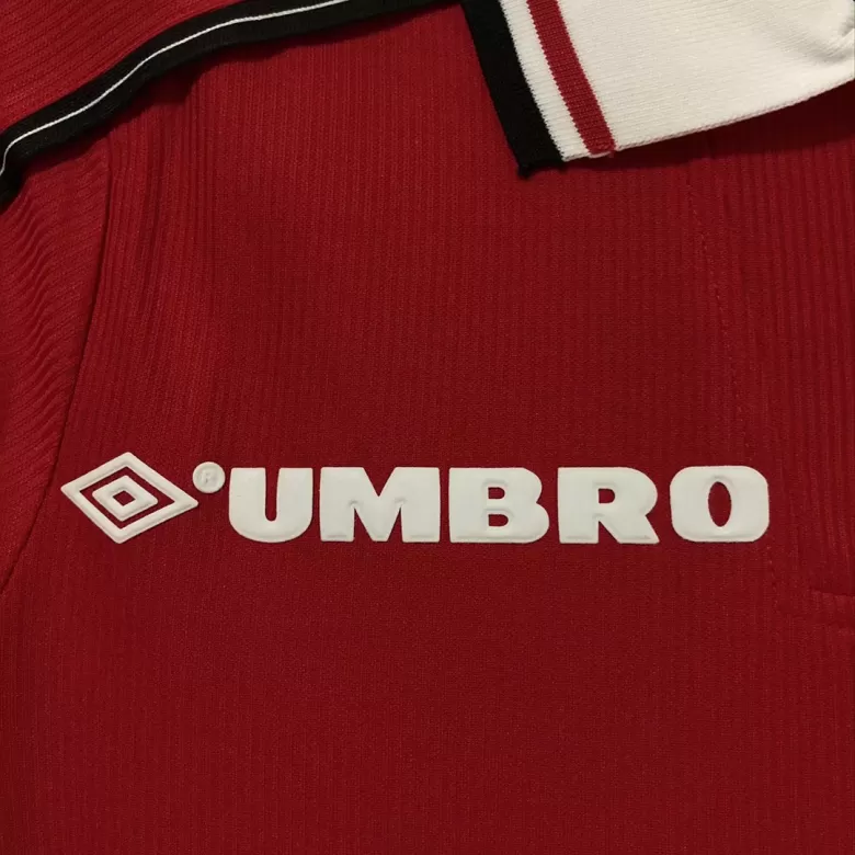 Men's Retro 1998 Manchester United Home Long Sleeves Soccer Jersey Shirt - Fan Version - Pro Jersey Shop