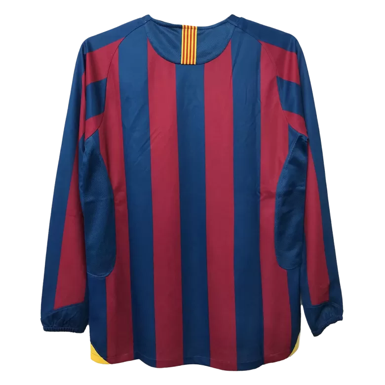 Men's Retro 2005/06 Barcelona Home Long Sleeves Soccer Jersey Shirt - Fan Version - Pro Jersey Shop
