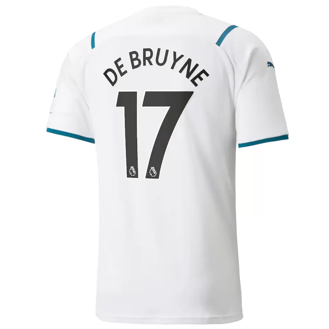 Teken naast Elk jaar Men's Replica DE BRUYNE #17 Manchester City Away Soccer Jersey Shirt  2021/22 Puma | Pro Jersey Shop
