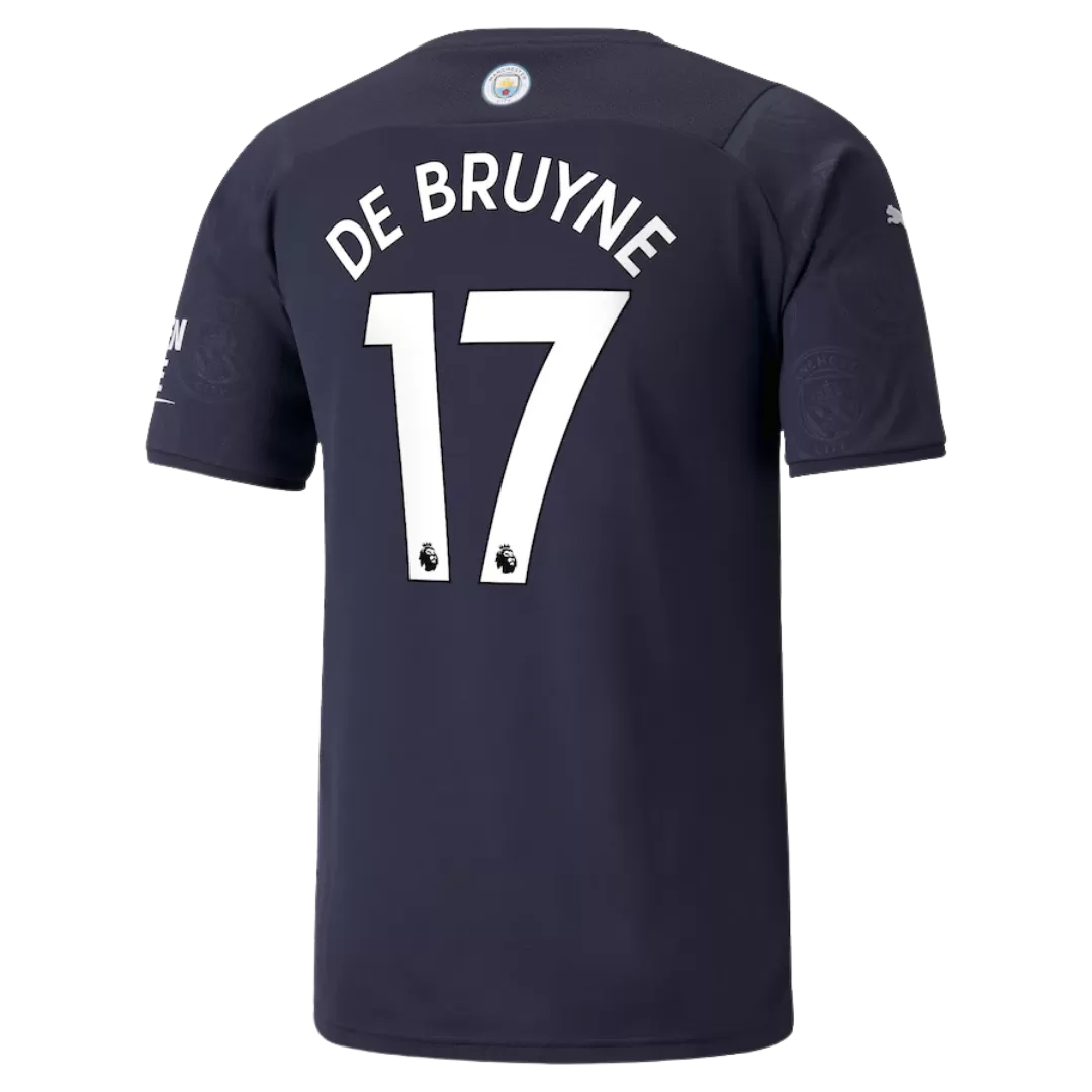 Groen voor de helft haakje Men's Replica Kevin De Bruyne #17 Manchester City Third Away Soccer Jersey  Shirt 2021/22 Puma | Pro Jersey Shop