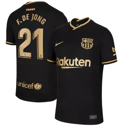 Men's Frenkie de Jong #21 Barcelona Away Soccer Jersey Shirt 2020/21 - Fan Version - Pro Jersey Shop
