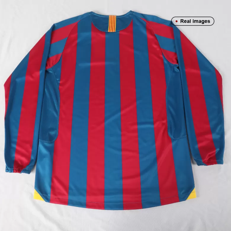 Men's Retro 2005/06 Barcelona Home Long Sleeves Soccer Jersey Shirt - Fan Version - Pro Jersey Shop