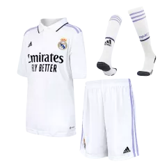 Kids Real Madrid Home Soccer Jersey Whole Kit (Jersey+Shorts+Socks) 2022/23 Adidas - Pro Jersey Shop