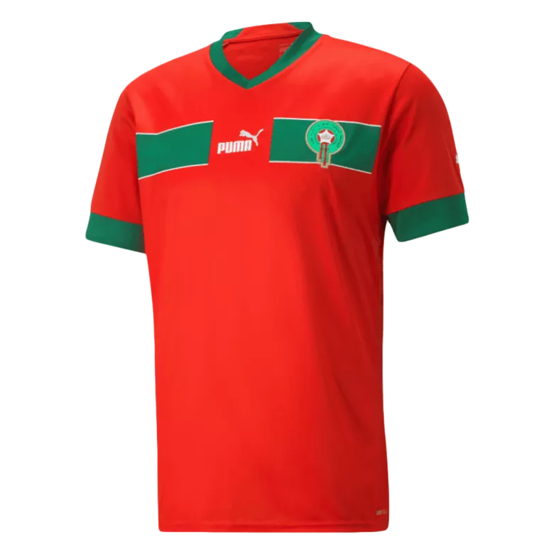 Men's Morocco  Home Soccer Jersey Shirt 2022 - Fan Version - Pro Jersey Shop
