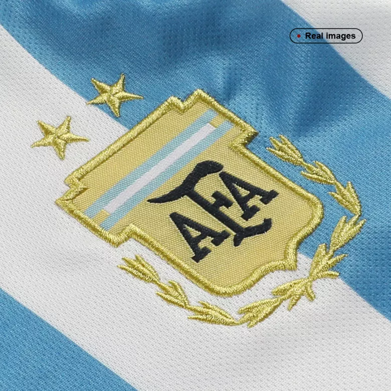 Kids Argentina 3 Stars Home Soccer Jersey Whole Kit (Jersey+Shorts+Socks) 2022 - Pro Jersey Shop