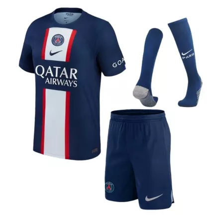 Men's Replica PSG Home Soccer Jersey Whole Kit (Jersey+Shorts+Socks) 2022/23 - Pro Jersey Shop