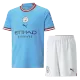 Kids Manchester City Home Soccer Jersey Kit (Jersey+Shorts) 2022/23 - Pro Jersey Shop