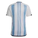 Men's Replica Argentina Three Stars Champion Edition Home Soccer Jersey Whole Kit (Jersey+Shorts+Socks) 2022 Adidas - Pro Jersey Shop