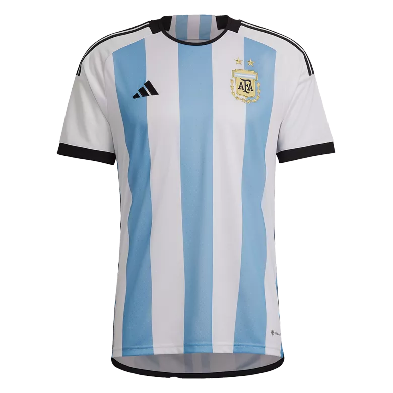 Men's Argentina Home Soccer Jersey Kit (Jersey+Shorts) 2022 - World Cup 2022 - Fan Version - Pro Jersey Shop