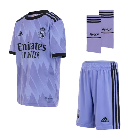 Kids Real Madrid Away Soccer Jersey Whole Kit (Jersey+Shorts+Socks) 2022/23 - Pro Jersey Shop