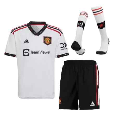 Kids Manchester United Away Soccer Jersey Whole Kit (Jersey+Shorts+Socks) 2022/23 - Pro Jersey Shop