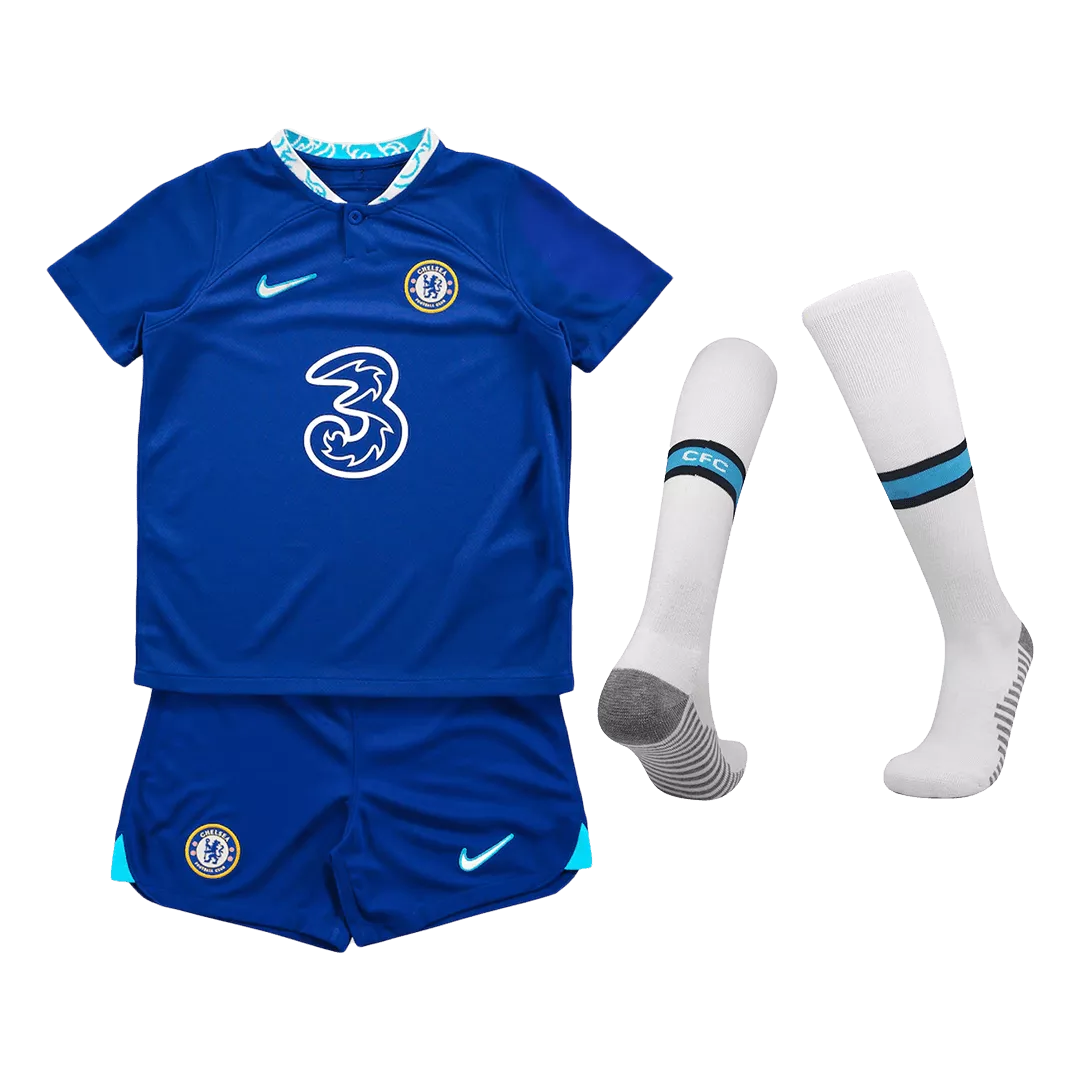 Kids Chelsea Home Soccer Jersey Whole Kit (Jersey+Shorts+Socks) 2022/23 Nike - Pro Jersey Shop