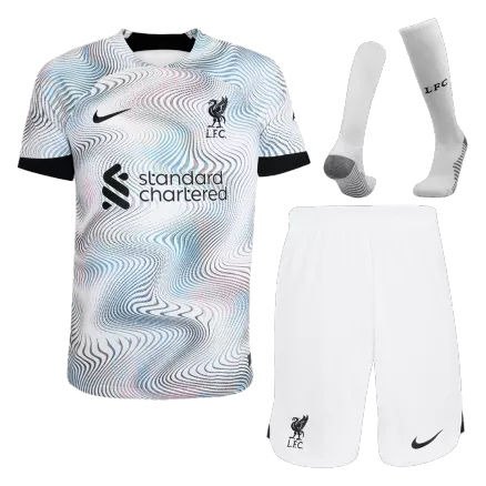 Kids Liverpool Away Soccer Jersey Whole Kit (Jersey+Shorts+Socks) 2022/23 - Pro Jersey Shop