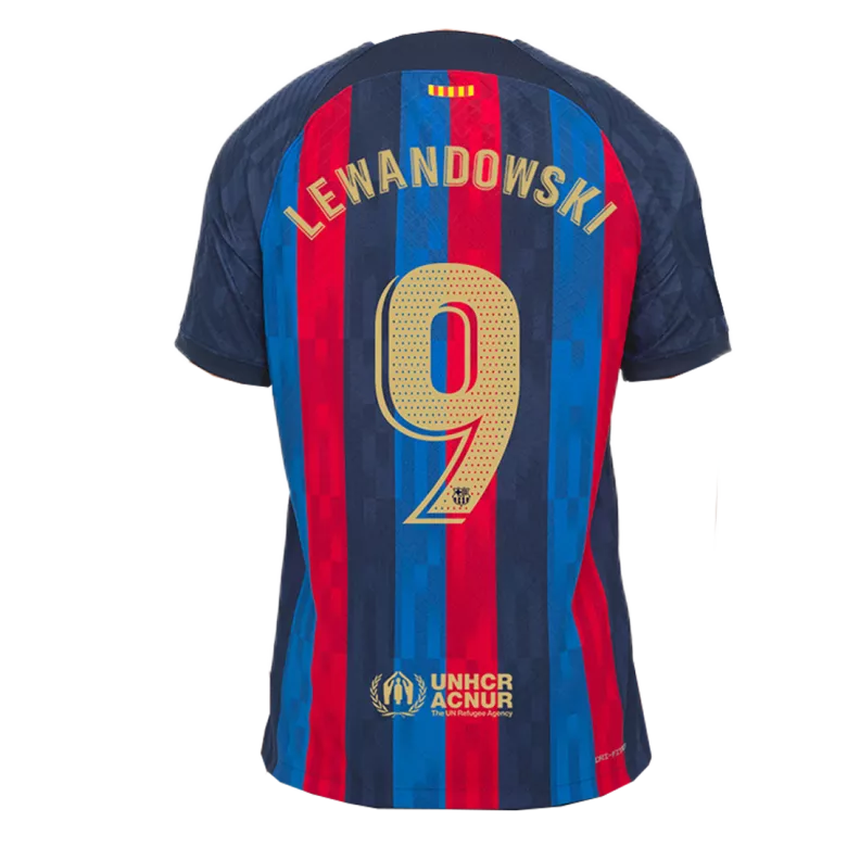 Men's Authentic LEWANDOWSKI #9 Barcelona Home Soccer Jersey Shirt 2022/23 - Pro Jersey Shop