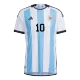 Men's Authentic Messi #10 Argentina Home Soccer Jersey Shirt 2022 Adidas World Cup 2022 - Pro Jersey Shop