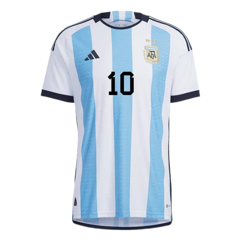 Men's Authentic Messi #10 Argentina Home Soccer Jersey Shirt 2022 World Cup 2022 - Pro Jersey Shop