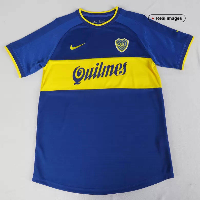 Men's Retro 2000/01 Boca Juniors Home Soccer Jersey Shirt - Pro Jersey Shop