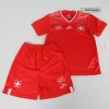 Kids Switzerland Home Soccer Jersey Kit (Jersey+Shorts) 2022 - World Cup 2022 - Pro Jersey Shop