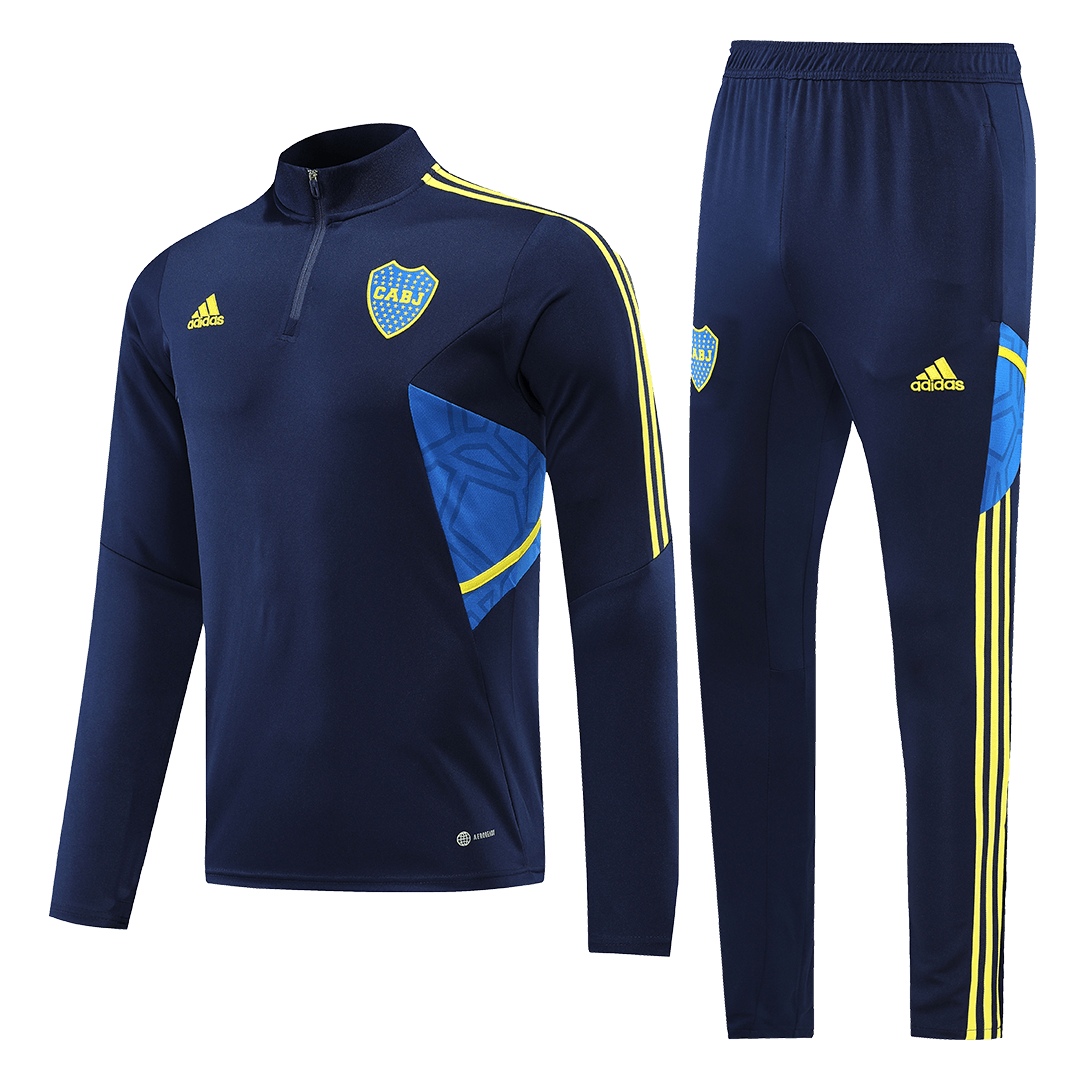 Men's Boca Juniors Zipper Tracksuit Sweat Shirt (Top+Trousers) 2022/23 Adidas | Jersey Shop