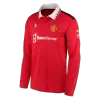 Men's SANCHO #25 Manchester United Home Soccer Long Sleeves Jersey Shirt 2022/23 - Pro Jersey Shop