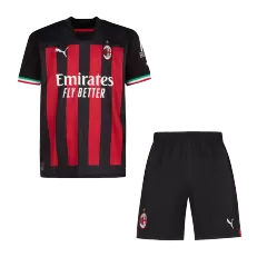 Kids AC Milan Home Soccer Jersey Kit (Jersey+Shorts) 2022/23 Adidas - Pro Jersey Shop