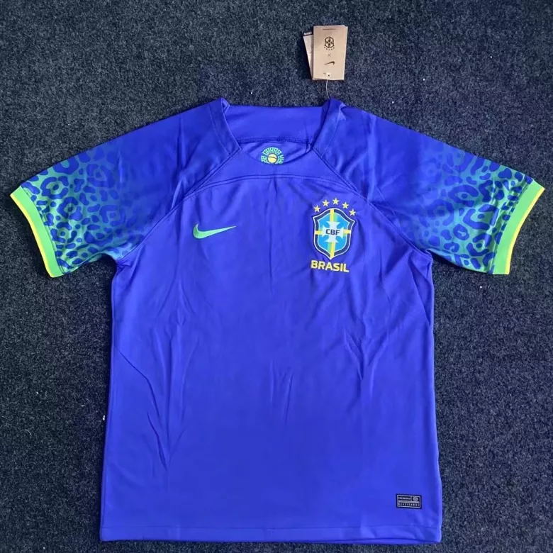 Men's Replica Brazil Away Soccer Jersey Shirt 2022 - World Cup 2022 - Pro Jersey Shop