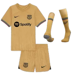 Kids Barcelona Away Soccer Jersey Whole Kit (Jersey+Shorts+Socks) 2022/23 Nike - Pro Jersey Shop