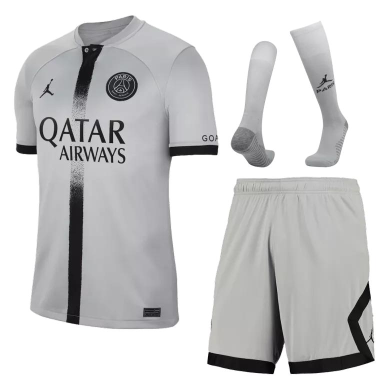 Kids PSG Away Soccer Jersey Whole Kit (Jersey+Shorts+Socks) 2022/23 - Pro Jersey Shop