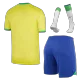 Men's Replica Brazil Home Soccer Jersey Whole Kit (Jersey+Shorts+Socks) 2022 Nike - World Cup 2022 - Pro Jersey Shop