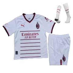 Kids AC Milan Away Soccer Jersey Whole Kit (Jersey+Shorts+Socks) 2022/23 Adidas - Pro Jersey Shop