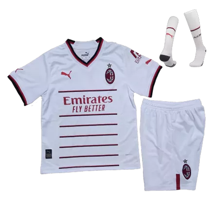 Kids AC Milan Away Soccer Jersey Whole Kit (Jersey+Shorts+Socks) 2022/23 - Pro Jersey Shop