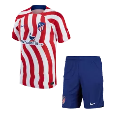 Men's Replica Atletico Madrid Home Soccer Jersey Kit (Jersey+Shorts) 2022/23 Nike - Pro Jersey Shop