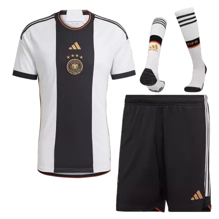 Men's Germany Home Soccer Jersey Whole Kit (Jersey+Shorts+Socks) 2022 - World Cup 2022 - Fan Version - Pro Jersey Shop