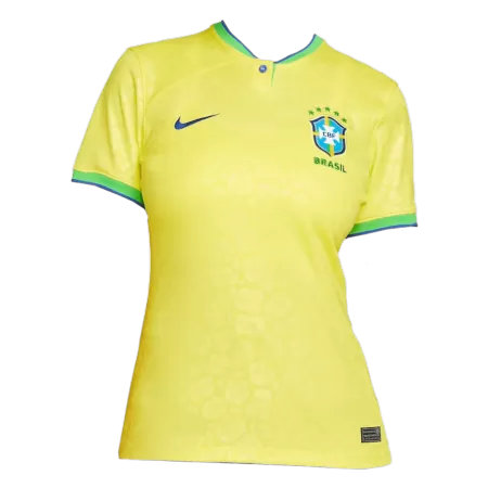 Women's Brazil Home Soccer Jersey Shirt 2022 - Pro Jersey Shop
