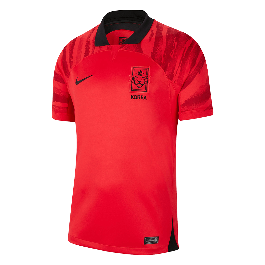 Men's Replica South Korea Home Soccer Jersey Shirt 2022 - World Cup ...