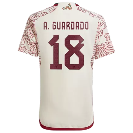 Men's A.GUARDADO #18 Mexico Away Soccer Jersey Shirt 2022 - World Cup 2022 - Fan Version - Pro Jersey Shop