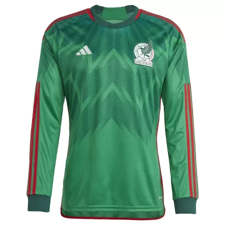 Men's Mexico Home Long Sleeves Soccer Jersey Shirt 2022 - World Cup 2022 - Fan Version - Pro Jersey Shop