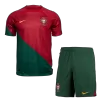 Men's Portugal Home Soccer Jersey Kit (Jersey+Shorts) 2022 - World Cup 2022 - Fan Version - Pro Jersey Shop