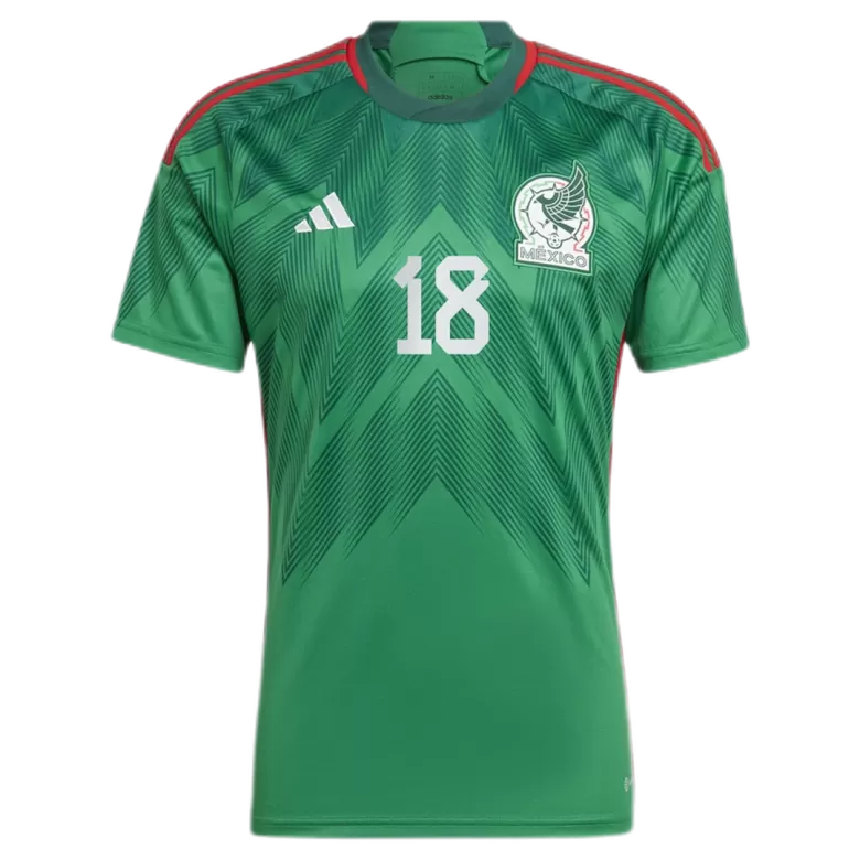 Men's A.GUARDADO #18 Mexico Home Soccer Jersey Shirt 2022 - World Cup 2022 - Fan Version - Pro Jersey Shop