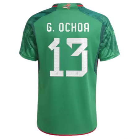 Men's G.OCHOA #13 Mexico Home Soccer Jersey Shirt 2022 - World Cup 2022 - Fan Version - Pro Jersey Shop