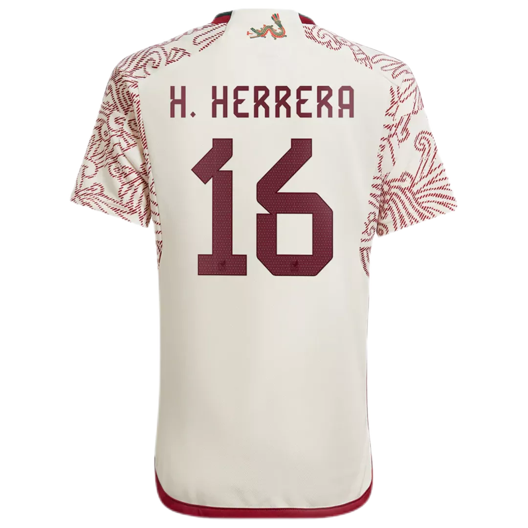 koolhydraat galop steenkool Men's Replica H.HERRERA #16 Mexico Away Soccer Jersey Shirt 2022 Adidas -  World Cup 2022 | Pro Jersey Shop